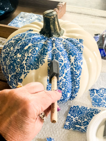 Decoupage Pumpkin Painting NAPA