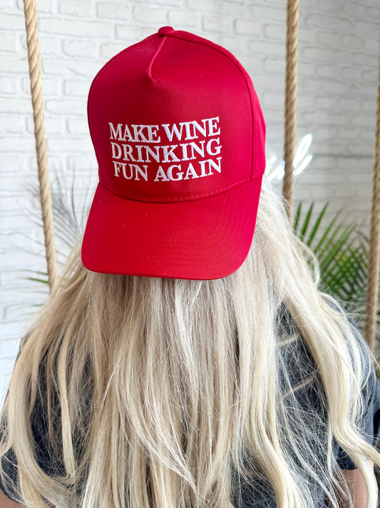 Make Wine Drinking Fun Hat