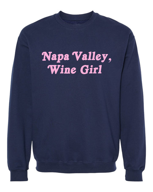 Napa Valley, Wine Girl Retro Sweatshirt